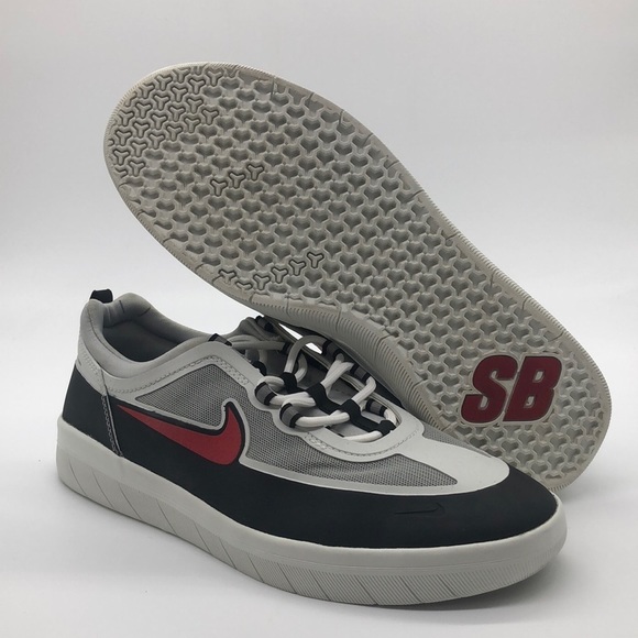 Mens Nike SB Nyjah Free 2 Black Sport Red BV2078-002 new with box - Picture 2 of 7